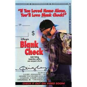 Blank Check Movie Poster (11 x 17 Inches   28cm x 44cm) (1994) Style A 