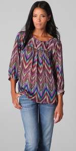 Tbags Los Angeles Print Blouse  