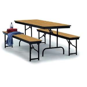  Midwest Folding 12 x 96 x 18 Particleboard Core Bench 