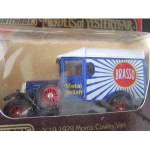  1929 Morris Cowley Van (Dark Blue) Brasso Logo Matchbox 