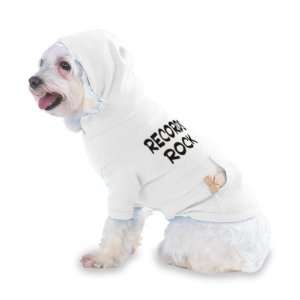  Records Rock Hooded (Hoody) T Shirt with pocket for your Dog or Cat 