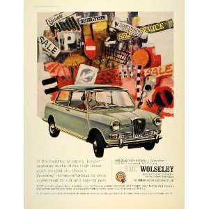  1967 Ad Wolseley Hornet Mk III Green British Car BMC 