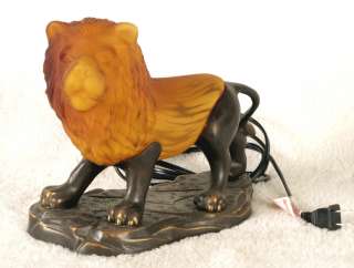 Lion Lamp   Solid Brass & Glass   Andrea by Sadek 053706136481  