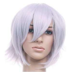  Silver White Anime Cosplay Wig Hair Costume Toys & Games