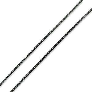   Plated Sterling Silver 20 Flat Marina Chain Necklace 3mm Jewelry