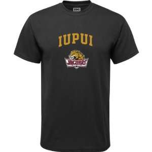 IUPUI Jaguars Black Youth Arch Logo T Shirt  Sports 