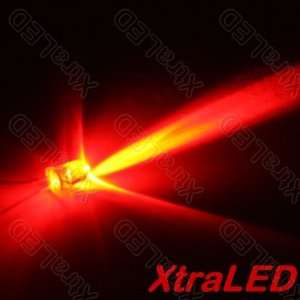  Lot of 50 Red LED   70 Degree (Wide) Clear 2000mcd 