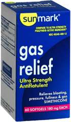 Sunmark Gas Relief Softgels Ultra Strength Simethicone *** NEW  