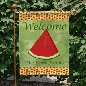  Personalized Watermelon Welcome Garden Flag Patio, Lawn & Garden