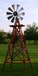 Ornamental Windmill 10 ft Wooden Made in USA BYW0136  