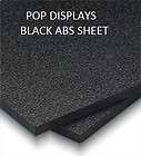 SEABOARD BLACK HDPE MARINE UV STOCK SOLID SHEET PLASTIC 12 X 8 