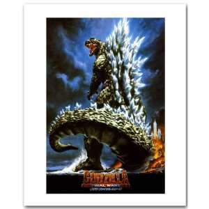  Godzilla Poster   Mounted (Framed)   Final Wars Japanese Movie 