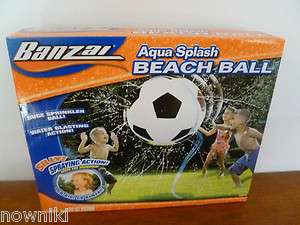 BANZAI AQUA SPLASH BEACH BALL   NEW / SEALED  
