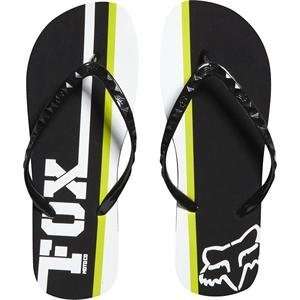  Fox Racing Womens Prime Lap Flip Flop Sandals   6/Black 