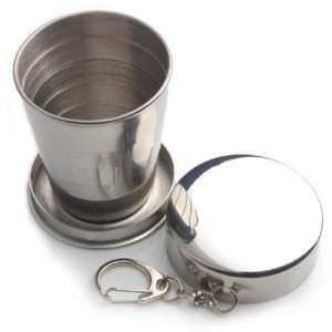  Steel Travel Camping Hiking Folding Collapsible Cup