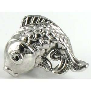   Silver Plated Charm Fish Bead for Pandora/Troll/Chamilia  Jewelry