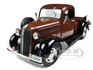 1937 PLYMOUTH PICKUP TRUCK BROWN 132 DIECAST MODEL SIGNATURE MODELS 