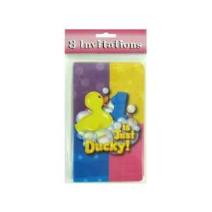  1 Is Just Ducky Invitations 