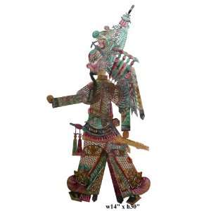  Chinese Beijian Opera Color Shadow Puppetry Art