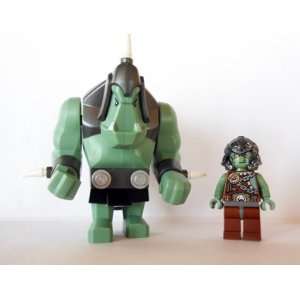  LEGO Troll Warrior and Sand Green Troll Mini figure Toys 