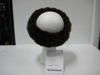 54824 New Brown Sugar Mink Fur Headband Collar Wrap Hat  