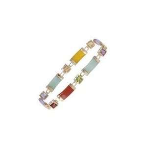  Multi Color Jade and Gemstone Bracelet Jewelry
