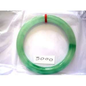  China Lucky Real Jade Bracelet Green Bangle 57 mm Round 