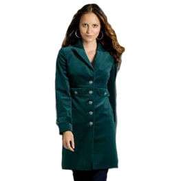 Sutton Studio Womens Long Velvet Military Jacket Coat   Assorted 