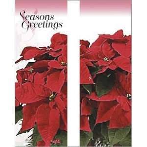   Holiday Banner Potted Poinsettias Double Sided Design