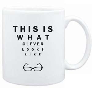  Mug White  This is what clever looks like  Adjetives 