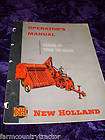 New Holland 87 Wire Tie Baler Parts Manual