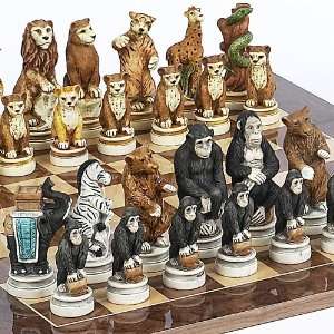   Kingdom Chessmen From Italy & Columbus Ave. Chess Board Toys & Games