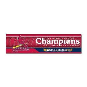 St. Louis Cardinals World Series Champions Bumper strips