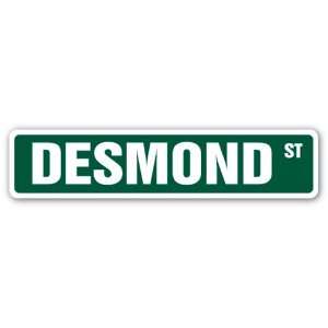  DESMOND Street Sign name kids childrens room door bedroom 