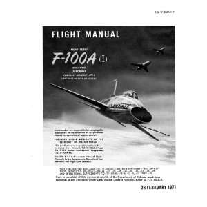   Aviation F 100 A Aircraft Flight Manual North American Aviation