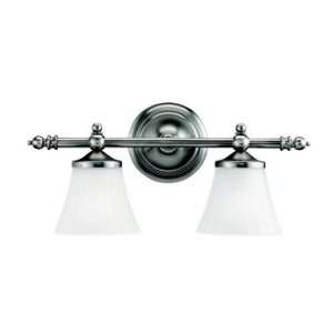 Kichler Lighting 5455AP Lilly   Two Light Bath Fixture, Antique Pewter 