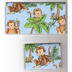    Checkbook Cover Debit Set Monkey Monkeys in Trees 