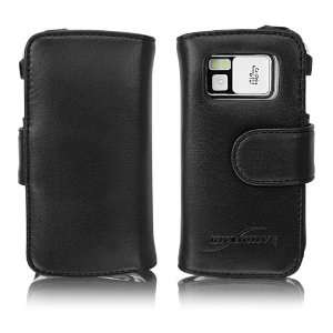  Genuine Leather Wallet Style Flip Cover Case   Nokia N97 Cases and
