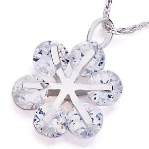  Clear Crystal Christmas Snowflake Pendant Necklaces Gifts 