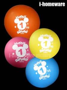 Mickey Mouse Birthday Party 8x Pcs 1 st Balloons m996  