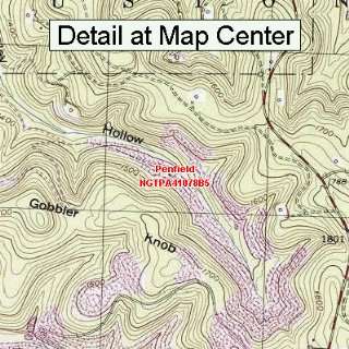  USGS Topographic Quadrangle Map   Penfield, Pennsylvania 