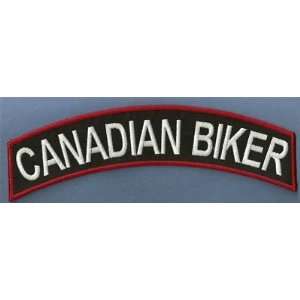   BIKER TOP ROCKER BACK CANADA BIKER VEST PATCH 