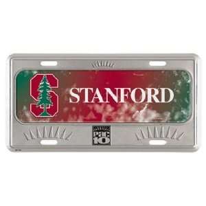  NCAA Stanford Cardinals Metal License Plate   Domed 