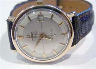 14k S/Steel RoseOMEGA CONSTELLATION PIE PAN Automatic Watch 1960s Cal 