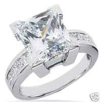 01 carat center PRINCESS Cut DIAMOND WEDDING Ring, H color, SI2 