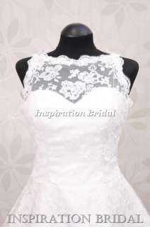 wedding dress bridal gown short 60s 50s 1950s vintage c268 lace tea 