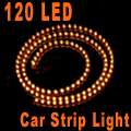 24cm 24 LED Waterproof Car Strip Flexible Light Green  