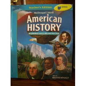  American History Beginning Through Reconstruction. Teacher 