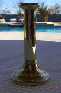 BALDWIN BRASS CANDLESTICK TALL, HEAVY FORGED IN AMERICA  
