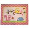 Pink Owl, Tree, and Forest Animals Baby Girl Nursery 9pc Crib Bedding 